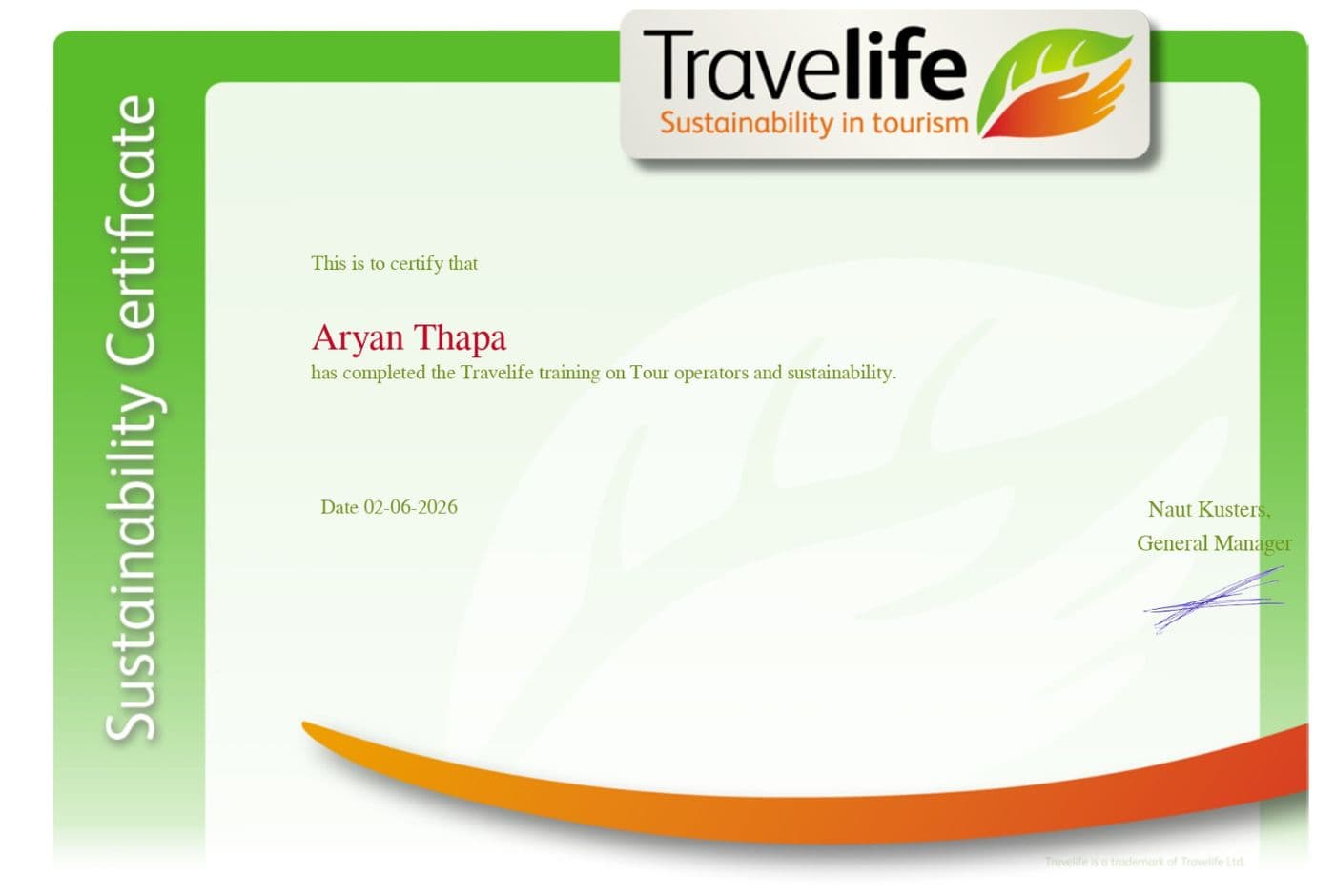 Nepal Hiking Team Sustainability Aryan
