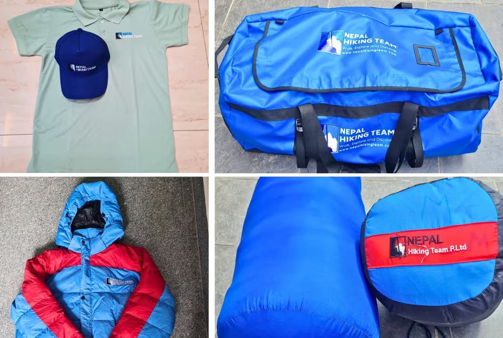 Trekking Equipments Provided by Nepal Hiking Team