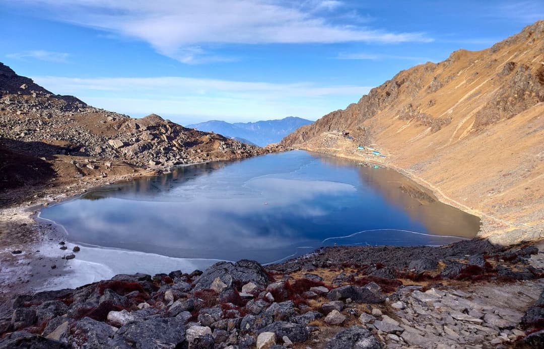 Gosaikunda Lake Nepal, high Altitude lake, trekking destination, sacred lake Nepal, Langtang trek