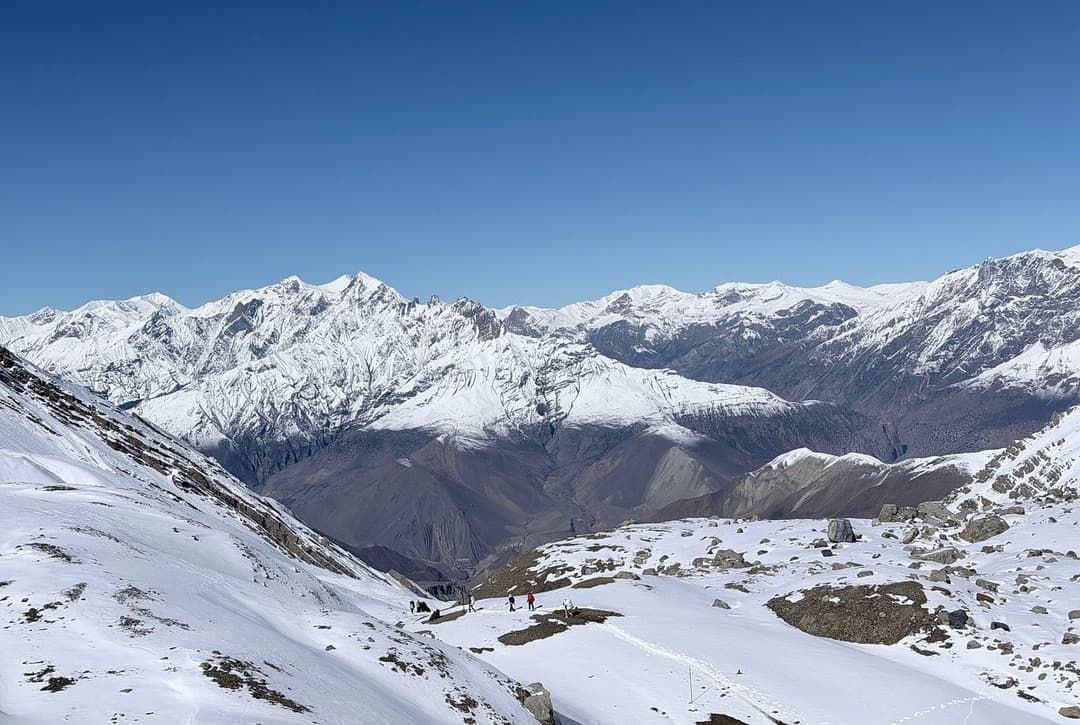 View From Thorong La Pass