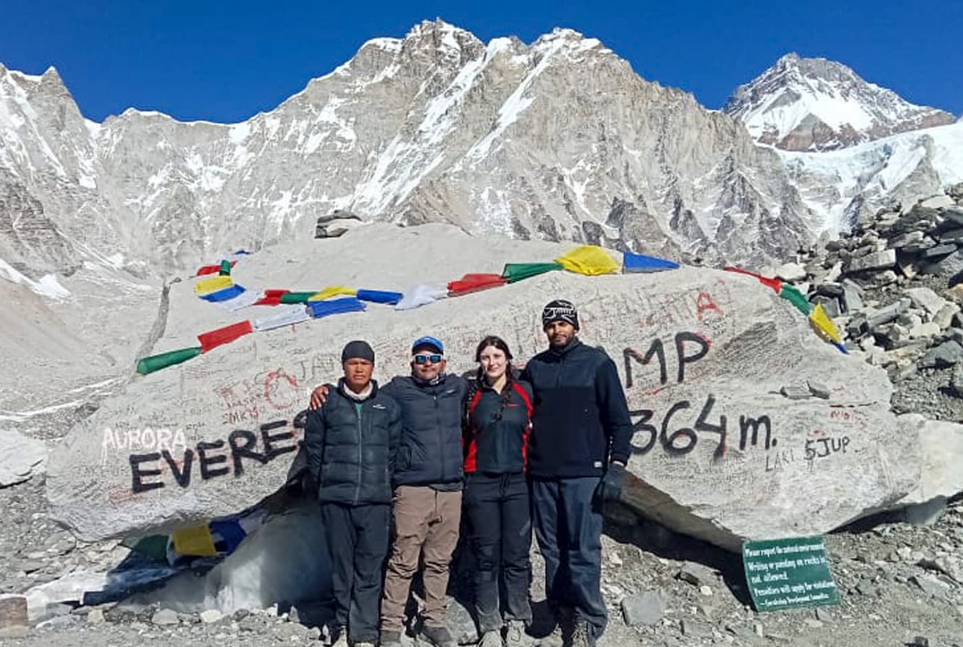 Shyam With Trekkers At EBC