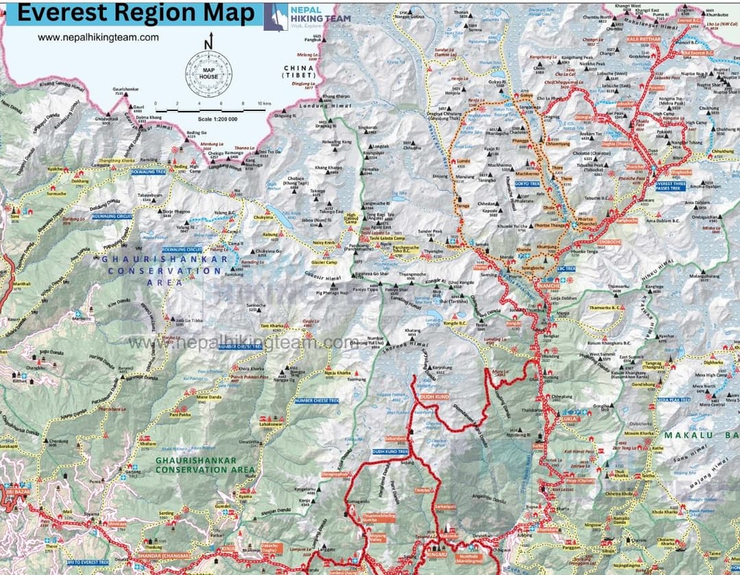 Everest Base Camp Trek Map