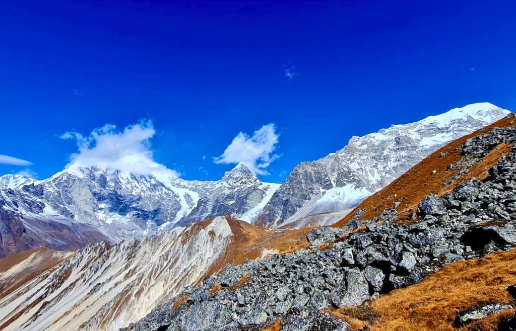 Langtang Lirung Glacier  View from Tsergo RI