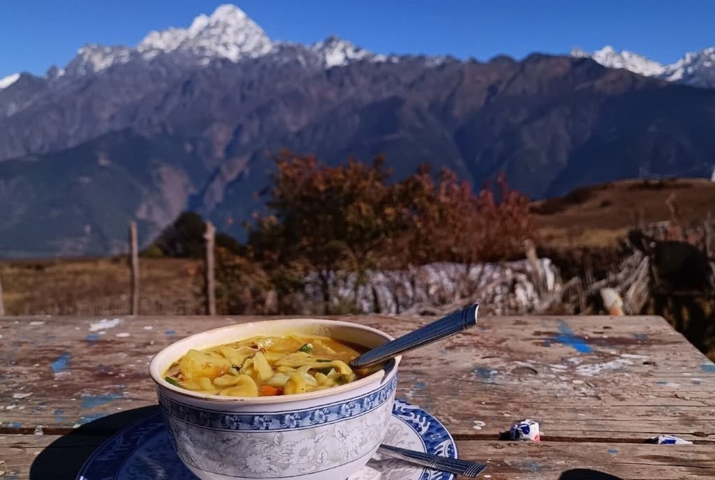 Meal During Tamang Heritage Trail