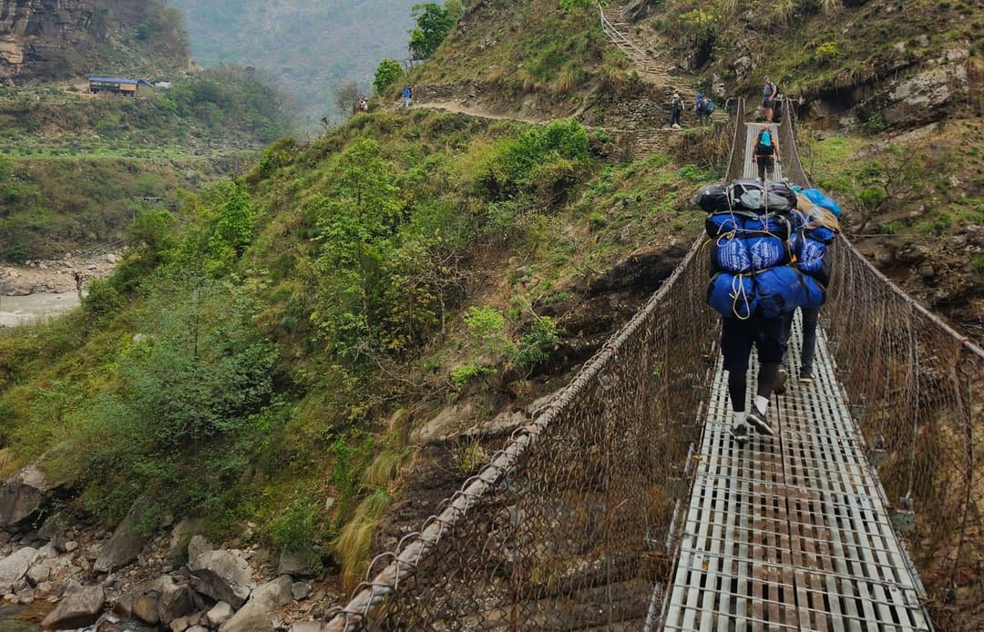 Day 4  Machha khola to Jagat  can i trek alone in manaslu