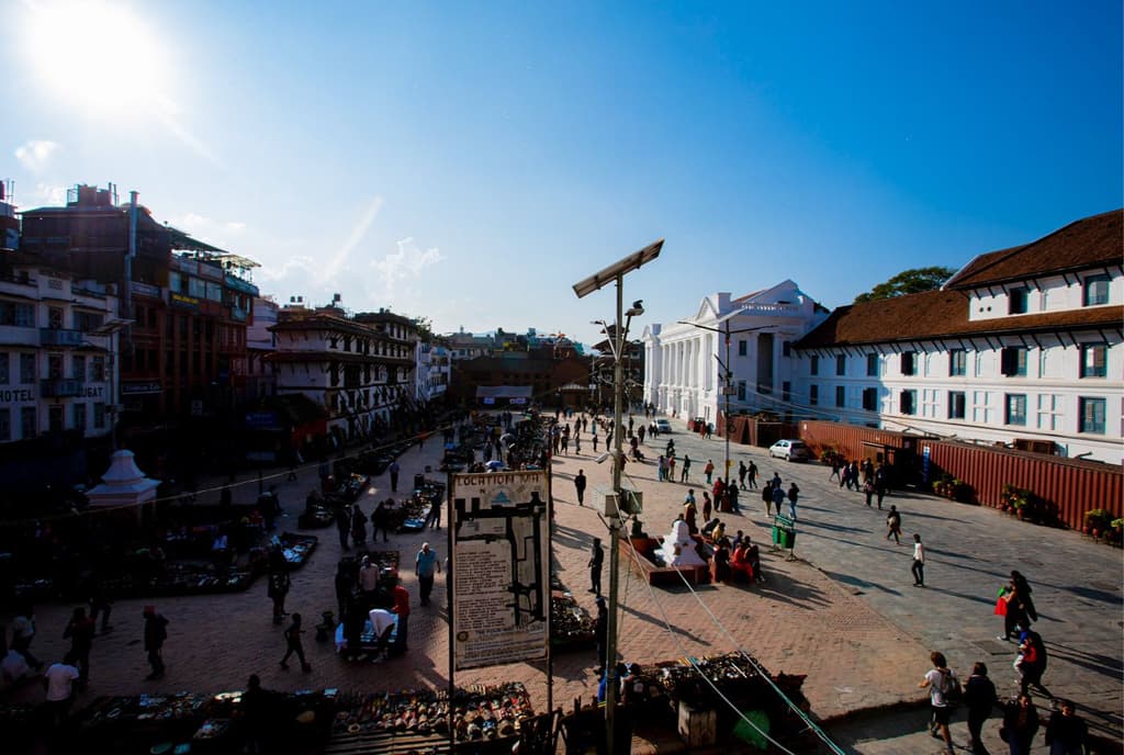 Bustling city of Kathmandu a complete contrast to Mardi HImal trek