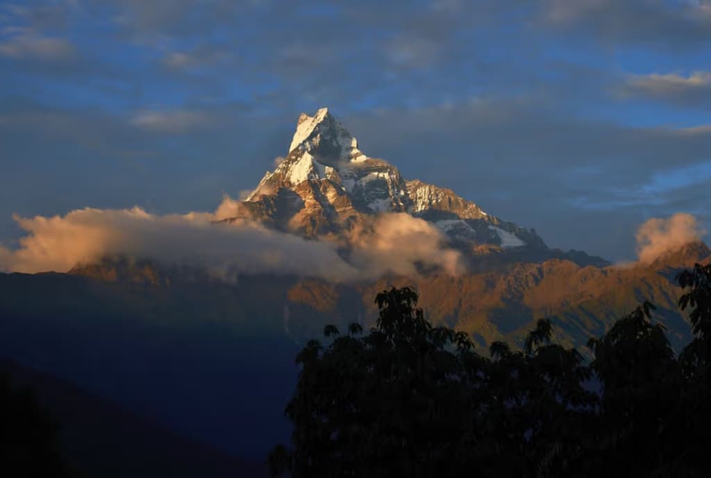 Splendid Views of Machhapuchhare During Mardi Himal Trek