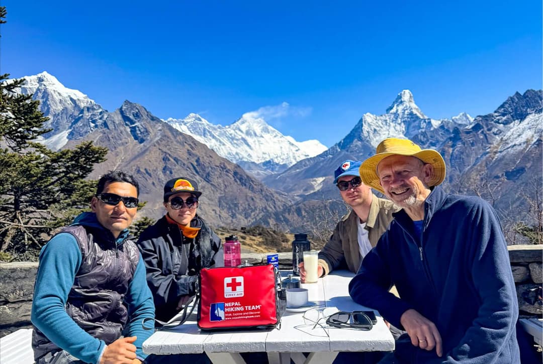 Hotel Everest View during EBC Trek with Everest on Background