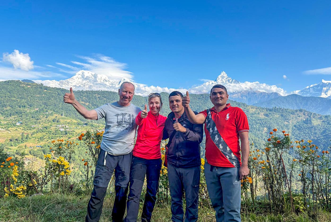 Gobinda With Trekkers