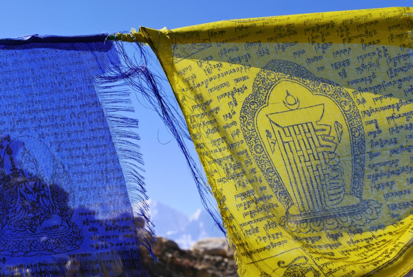 Tibetian flag of Upper Mustang