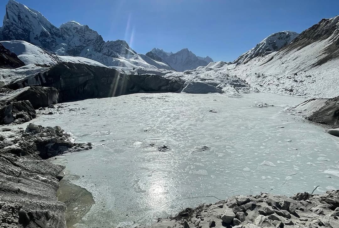 Paul On The Way To Island Peak With Nepal Hiking Team