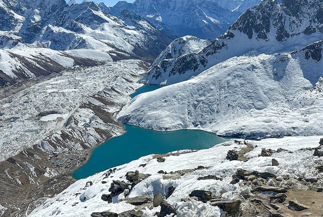 Beautiful Lake During Three Passes Trek