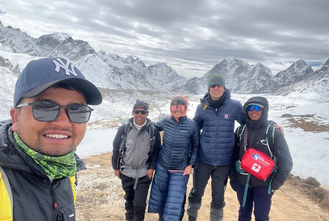 Trekkers Taking Selfie