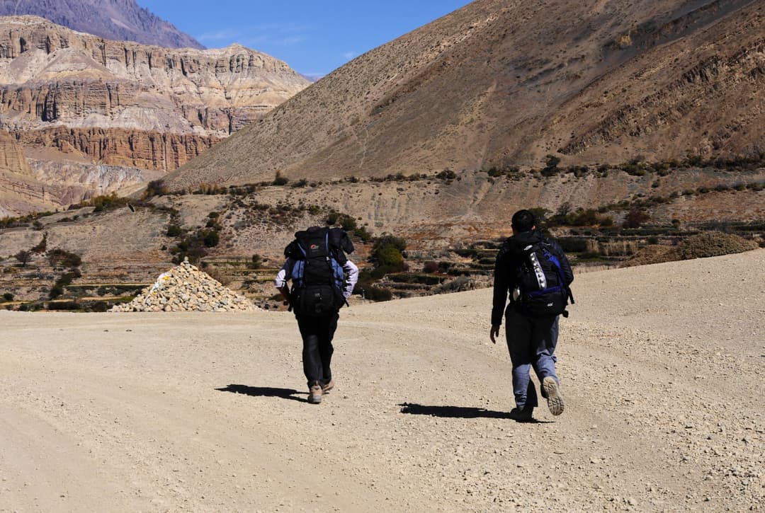 Hiking from kagbeni to chele