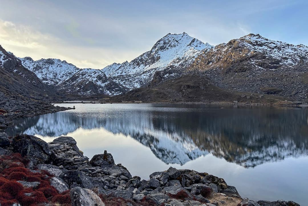 Amazing Reflection Of The Mountain In Lake