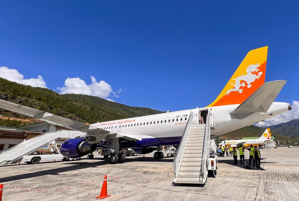 Paro Airport Of Bhutan