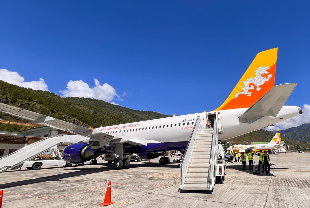 Paro Airport Of Bhutan