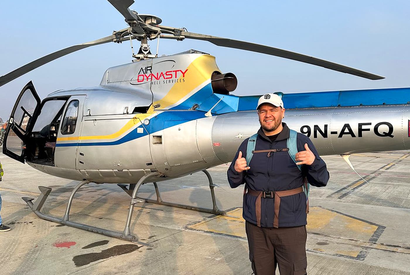 Heli Landed At Tribhuvan International Airport