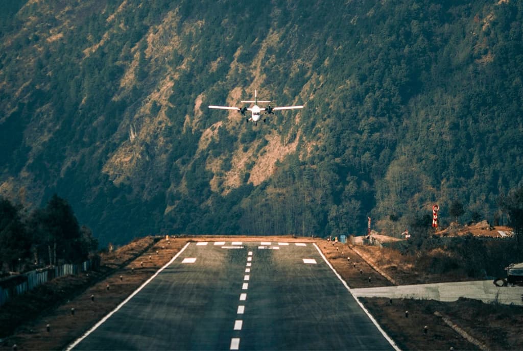 Plane Landing at Lukla