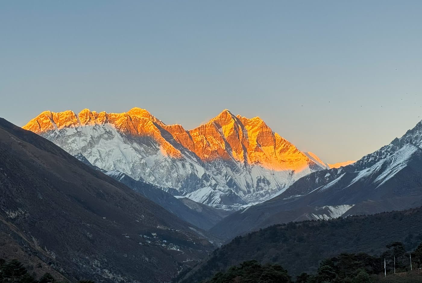 View of Mount Everest from Tengboche