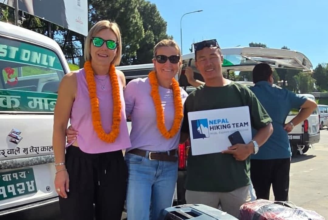 Airport pickup nepal hiking team