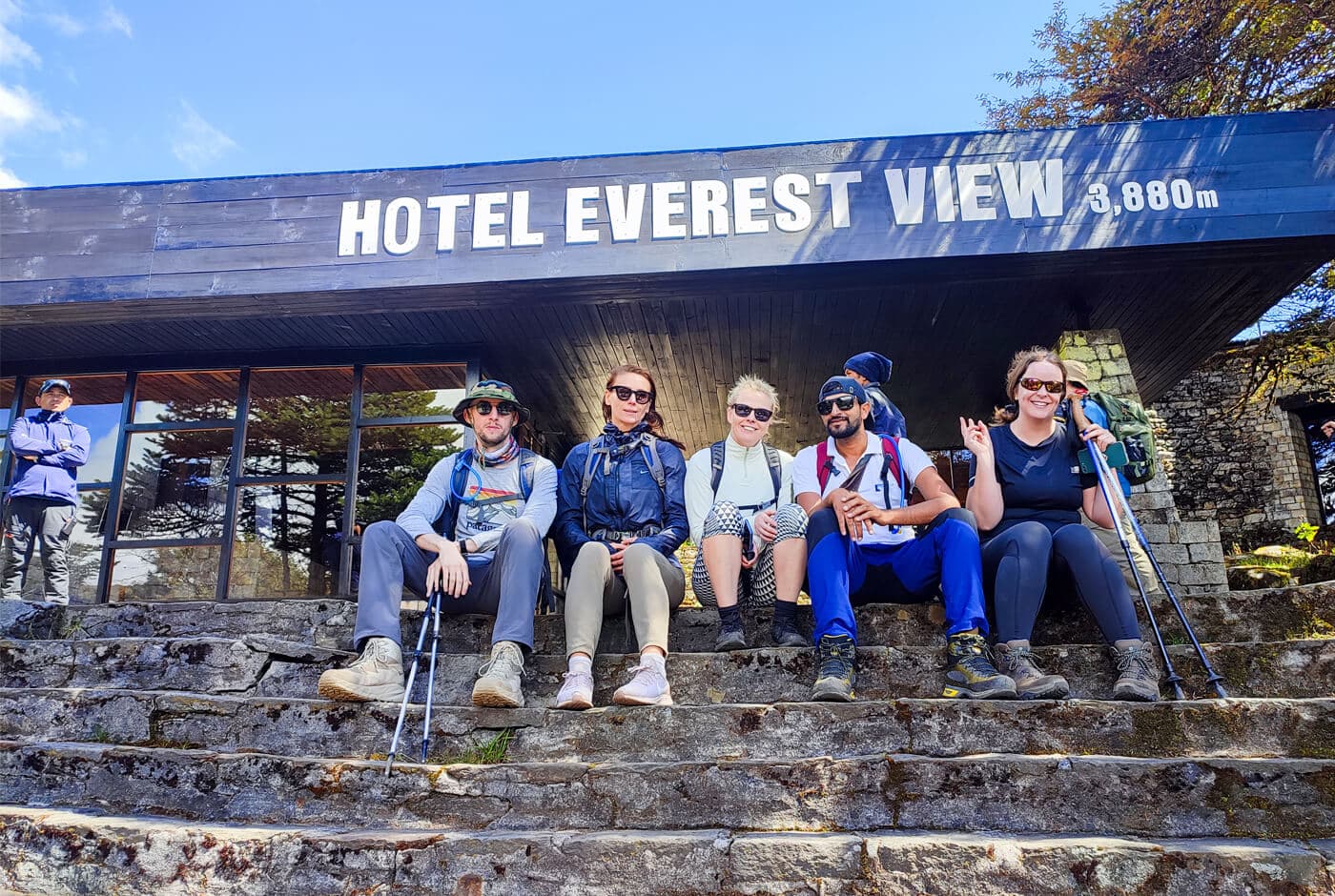 Everest Base Camp Trek Package trekkers at Hotel Everest View in Nepal