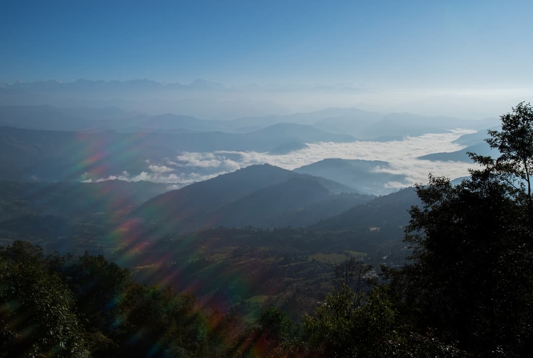Sunrise view from Nagarkot day tour Nepal