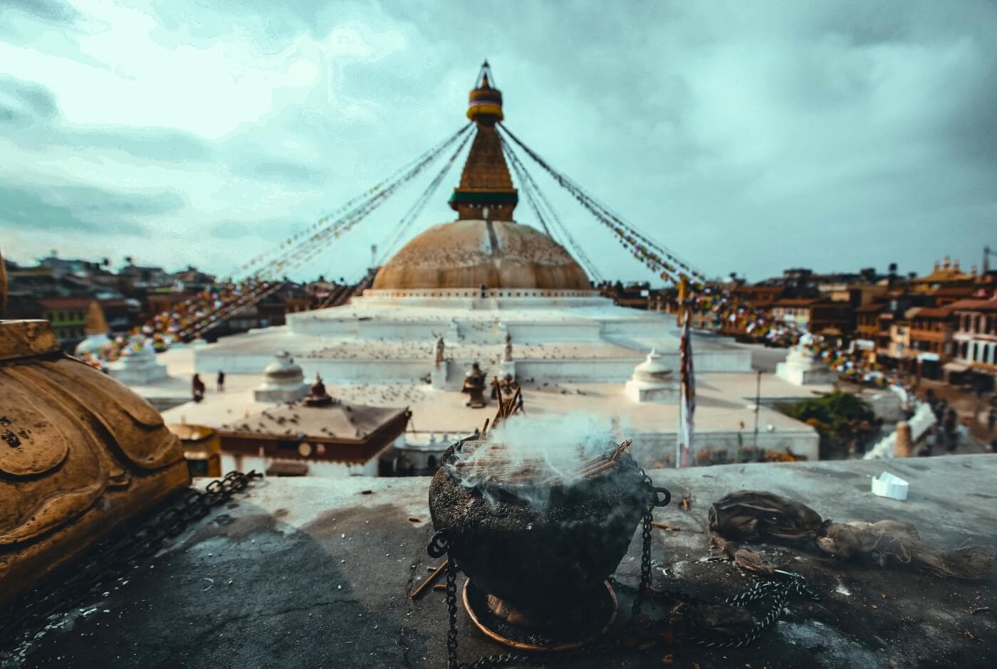 Boudhanath Worship